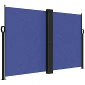 vidaXL Windscherm uittrekbaar 160x1200 cm zwart