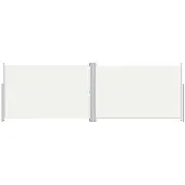 vidaXL Windscherm uittrekbaar 200x600 cm crèmekleurig