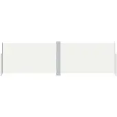 vidaXL Windscherm uittrekbaar 180x600 cm crèmekleurig