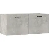 vidaXL Wandkast 80x36,5x35 cm bewerkt hout betongrijs