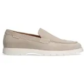 Manfield Beige suède loafers | Maat 45