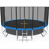 Viking Sports - Trampoline - met veiligheidsnet - 465 cm - blauw