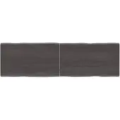 vidaXL Tafelblad natuurlijke rand 140x40x(2-4)cm eikenhout donkerbruin