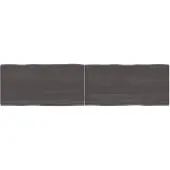 vidaXL Tafelblad natuurlijke rand 160x40x(2-6)cm eikenhout donkerbruin