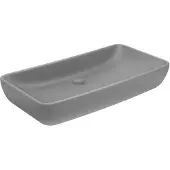 vidaXL Wastafel rechthoekig 71x38 cm keramiek mat lichtgrijs