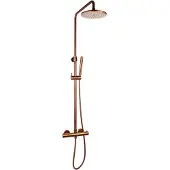 Sanilux Regendoucheset opbouw blair thermostatisch douchekop 30 cm brons