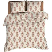 Romanette Dekbedovertrek Ottoman Terra Katoen-260 x 200 / 220 cm | Extra Breed