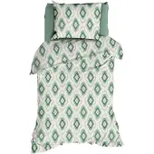 Romanette Dekbedovertrek Ottoman Green Katoen-140 x 200 / 220 cm | 1-Persoons