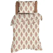 Romanette Dekbedovertrek Ottoman Terra Katoen-140 x 200 / 220 cm | 1-Persoons