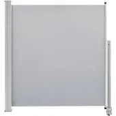 vidaXL Tuinscherm uittrekbaar 140x300 cm grijs