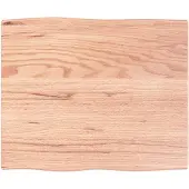 vidaXL Tafelblad natuurlijke rand 60x50x2 cm eikenhout lichtbruin
