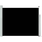 vidaXL Tuinscherm uittrekbaar 140x514 cm zwart