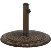 vidaXL Parasolvoet 45x45x30 cm gietijzer bronskleurig