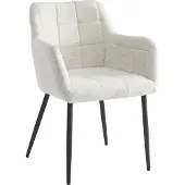 Natur24 eetkamerstoel bronco sand stof set van 2