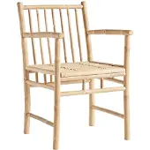 Tine k home Fauteuil Natuur - Tuinstoelen Bamboe Nature - BAMDINARM