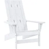 Keter Montauk Adirondack Premium Tuinstoel - 88,9x71,76x93,35cm - Gerecycled Hoogwaardig HDPE kunststof - Wit