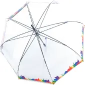 Knirps Paraplu C.760 Stick Transparent Pride Transparant