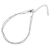 Go Dutch Label Day&Eve Armband Dots & Line | Zilver