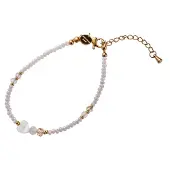 Go Dutch Label Day&Eve Armband Hearts Beads | Goud