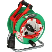 Brennenstuhl Garant IP44 Bremaxx tuin kabelhaspel met 1 contact / groen/rood - 23 + 2 meter