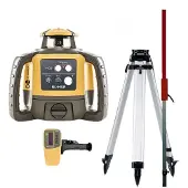 Topcon RL-H5A Roterende Laser Rood incl. Laserontvanger + Laserbaak + Tripod in Koffer