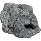 CeramicNature aquariumdecoratie steen 18 cm polyester grijs