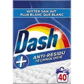 Dash 3x Dash Waspoeder Witter Dan Wit 40 Wasbeurten 2,4 Kg