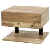 Hoyz nachtkastje 1l shelve massief acacia naturel