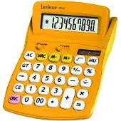 Lexibook 10-cijferige yellow Zakrekenmachine met Rubberen Afwerking