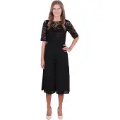 Sarcia.eu John Zack Zwart kanten jumpsuit