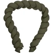 MamaLoes Soft Cotton Groen 210 cm Braided Bedbumper ML020514