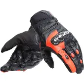 Dainese Carbon 4 Kort Zwart Fluo Rood Maat 3XL