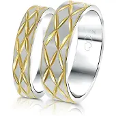 Lucardi Ring goud / zilver