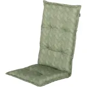 Hartman tuinstoelkussen Bobby green - 50% Polyester / 50% Katoen - Tuinkussens hoge rug dun -