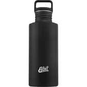 Esbit Sculptor Waterfles - 750ml - Zwart - RVS Drinkfles - Lusdop