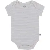 Born by Kiddo United gestreepte romper wit/lila Meisjes Katoen Ronde hals - maat 50