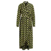 Colourful Rebel Dames Jurken Vivian Big Flower Maxi Dress - Geel - Maat S