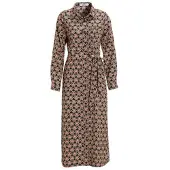 Colourful Rebel Desiree Graphic Flower Long Sleeve Maxi Shirt Dress Ls Candy Maat: M | Blousejurken Outlet | Dames