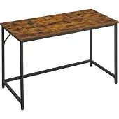 Vasagle Bureau met metalen frame, Zwart / 50 x 100 x 76 cm