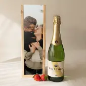 Yoursurprise Wijn in bedrukte kist - Vintense Blanc alcoholvrij