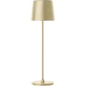 Brilliant Tafellamp Kaami - Mat Goud - Diameter 10cm - 2w - Usb