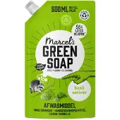 Marcel's Green Soap Afwasmiddel Basilicum & Vertivert Gras Navulling 500 Ml