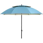 Doppler zonnescherm GS Windprofi 200, 8-delig, blauw