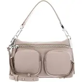 Coccinelle Leren Schoudertas Hyle Grained Leather Powder Pink Beige