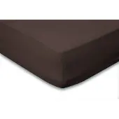 Eleganzzz Hoeslaken Katoen Perkal 35cm Hoekhoogte - bruin 90x210/220cm