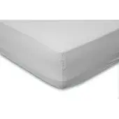 Eleganzzz Hoeslaken Katoen Perkal 35cm Hoekhoogte - licht grijs 140x200cm