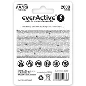 EverActive 4 Stuks - R6 AA 2600mAh Professional oplaadbaar
