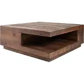 Home67 Salontafel bram espresso mangohout 80 x 80 cm