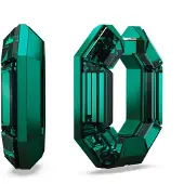 Swarovski Lucent ringoorbellen 5680786 | groene kristallen oorbellen sieraden voor een sportief luxe tintje | mini-oorringen met sluitingen