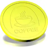Combicraft Reliëfmunten koffie neon geel - 250 stuks